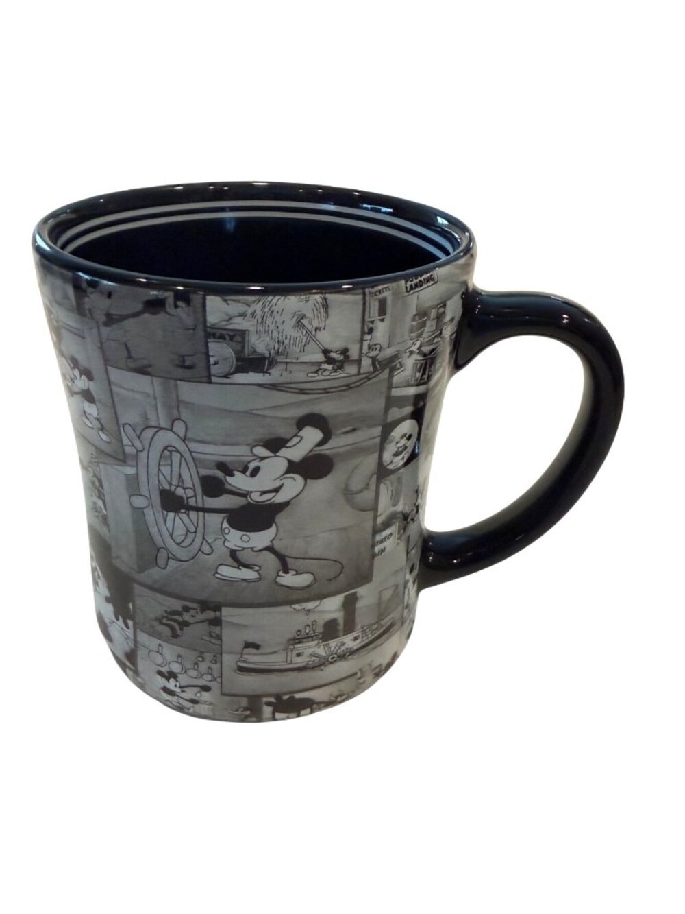 Disney Steamboat Willie Mickey Mouse Coffee Tea Ceramic The End Mug